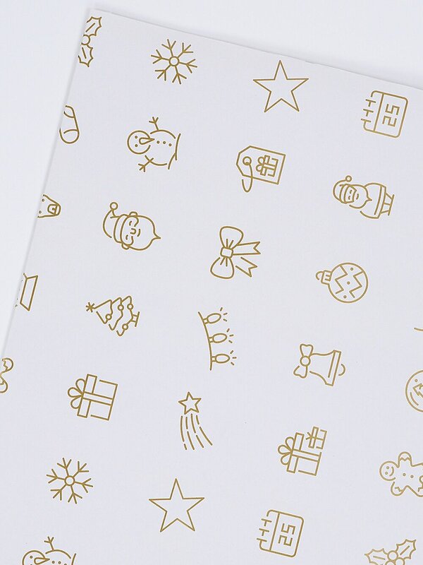 Assorted Santa & Christmas Motto Kraft Paper Gift Wrap | 3m x 70cm — image 5