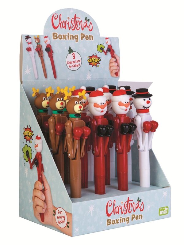 Assorted Santa, Snowman Or Reindeer Novelty Boxing Pen — image 4