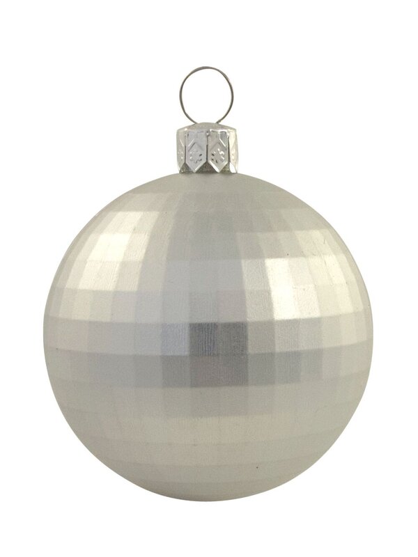 Assorted Silver & Turquoise Mirror Ball Decorations - 12 x 60mm — image 5