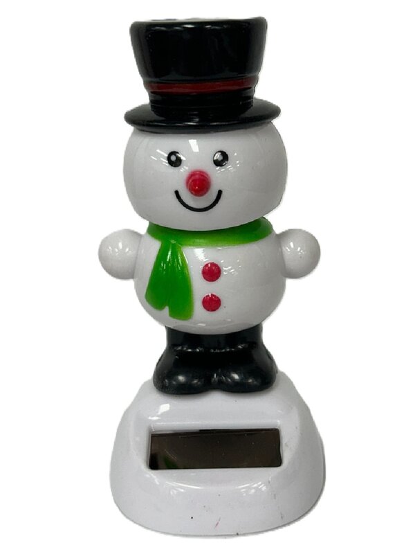Assorted Solar Powered Dancing Christmas Figurines | Santa Elf Or Snowman — image 3