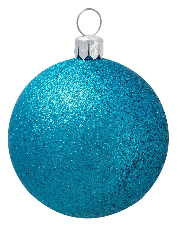 Assorted Turquoise, Lime & Silver Baubles & Stars - 34 x 60mm Bauble & 16 x 65mm Star — image 5