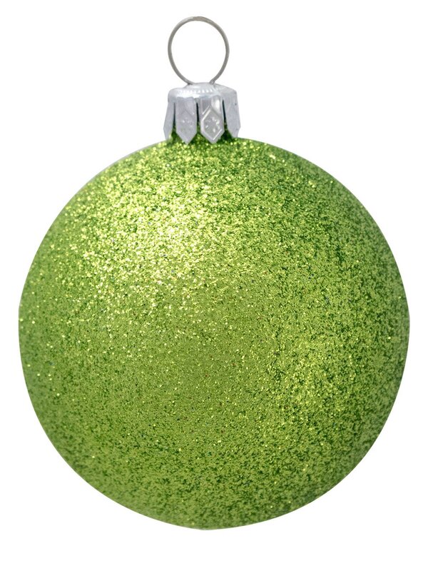 Assorted Turquoise, Lime & Silver Baubles & Stars - 34 x 60mm Bauble & 16 x 65mm Star — image 2