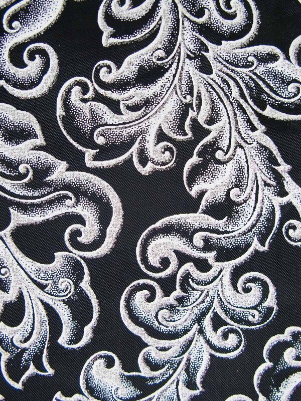 Black & Silver Table Runner - 1.8m