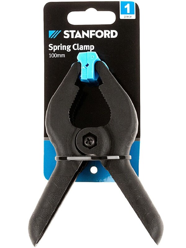 Black Spring Clamp Clip | 10cm Heavy Duty Grip For Christmas Garlands & Decor — image 3