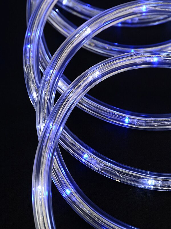 Blue & Cool White LED Outdoor Christmas Rope Light - 10m — image 4