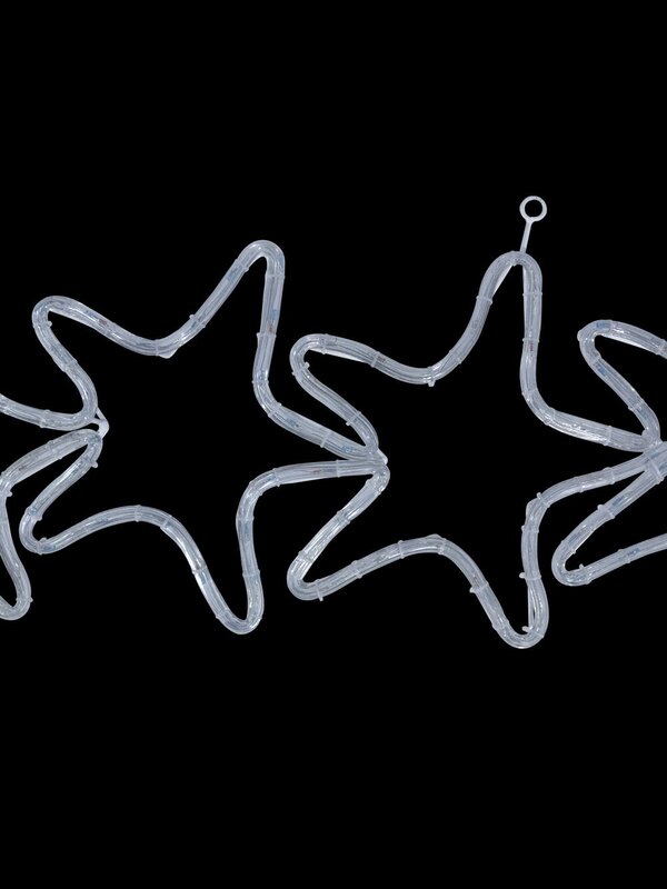 Blue & Cool White LED Star Rope Light Silhouette - 30cm — image 4