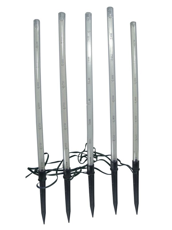 Blue LED Tube Pathway Stake Lighting - 5 x 2m — image 3