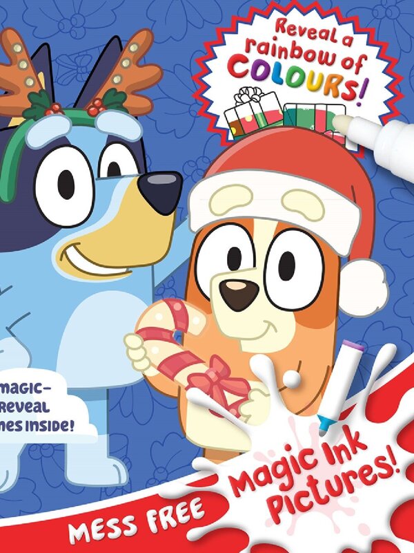 Bluey INKredibles Mess-Free Christmas Colouring Book & Magic Ink Pictures — image 3