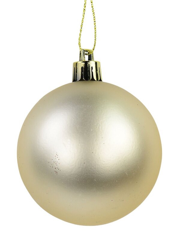 Blush Pink & Champagne Gloss, Matte & Glitter Baubles - 12 x 60mm  — image 7