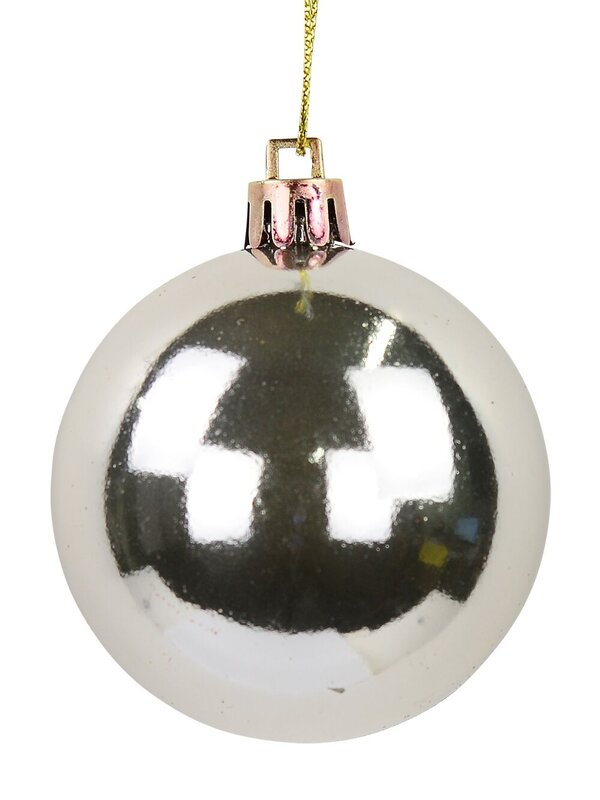 Blush Pink & Champagne Gloss, Matte & Glitter Baubles - 12 x 60mm  — image 6