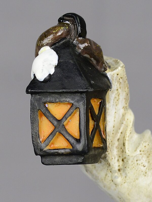 Boy with Lantern Standing Ornament - 19cm