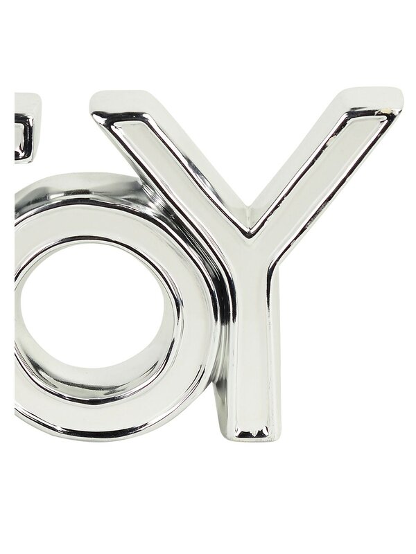 Ceramic White & Silver ' JOY ' Freestanding Ornament - 22cm — image 3
