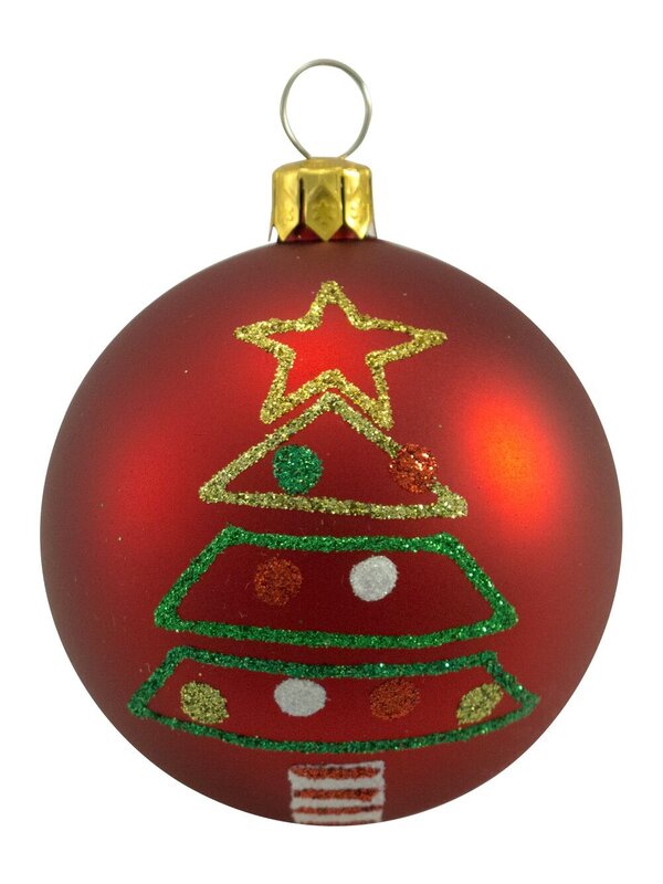 Classic Christmas Coloured Baubles - 9 x 60mm — image 2