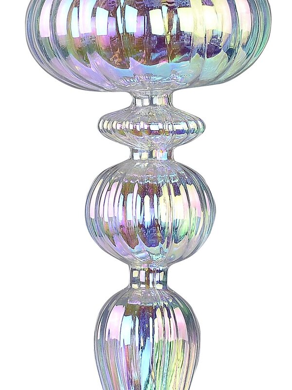Clear Iridescent Lustrous Grand Icicle Finial Drop | 30cm — image 3