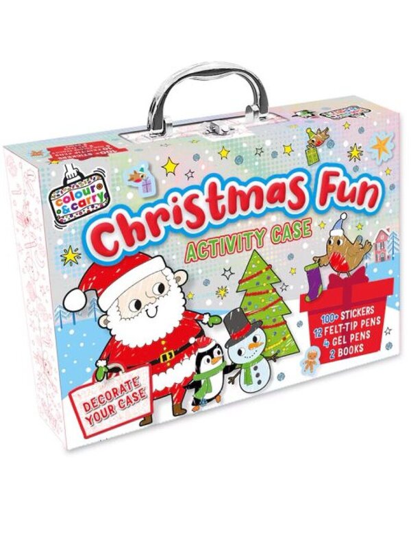 Colour & Carry Christmas Activity Case Art Kit With Pens & Stickers | 100+ Pieces — image 5