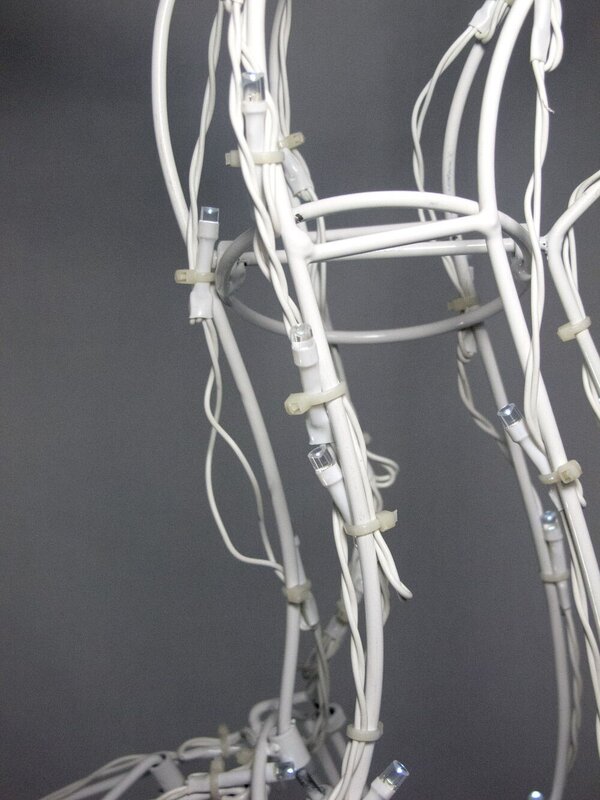 Cool White LED Illuminated Solar Leaping Buck - 78cm — image 6