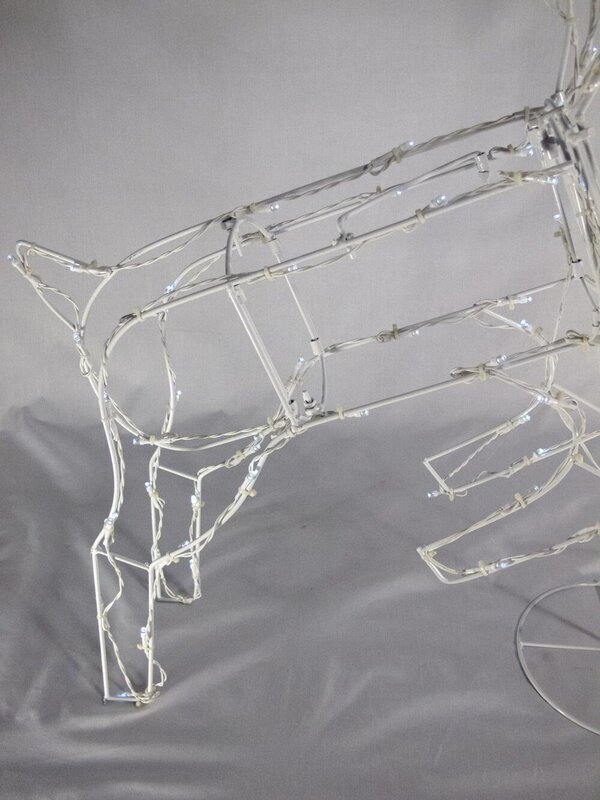 Cool White LED Illuminated Solar Leaping Buck - 78cm — image 5