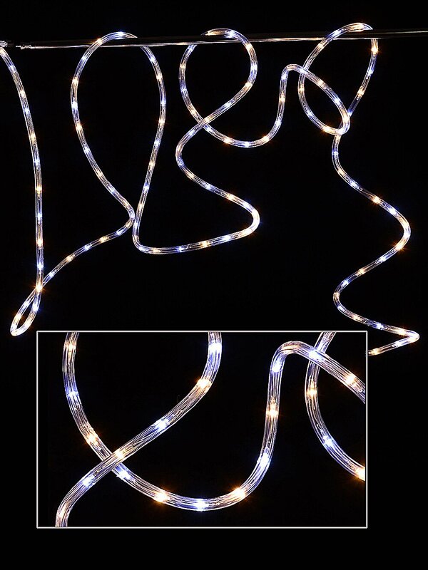 Cool White & Warm White LED Christmas Rope Light - 10m — image 2