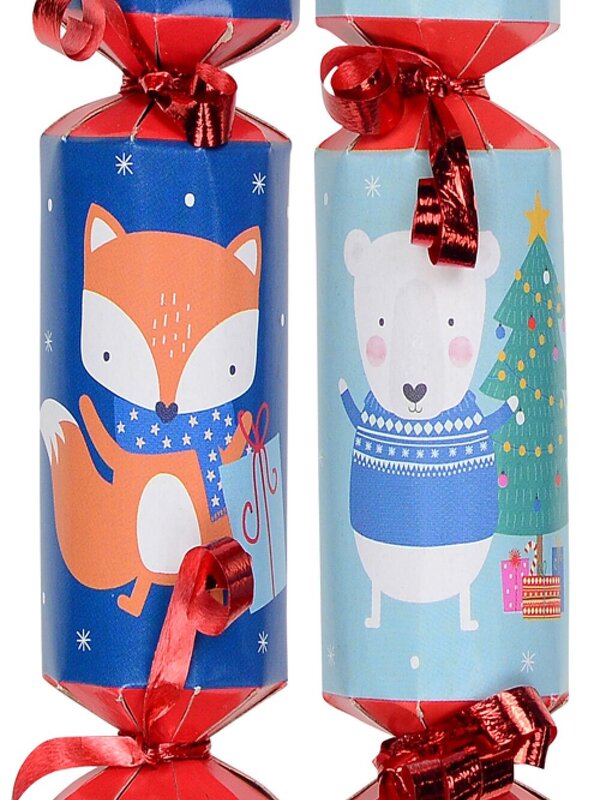 Cute Christmas Critters Pattern Mini Christmas Cracker Bon Bons - 12 x 17cm — image 3