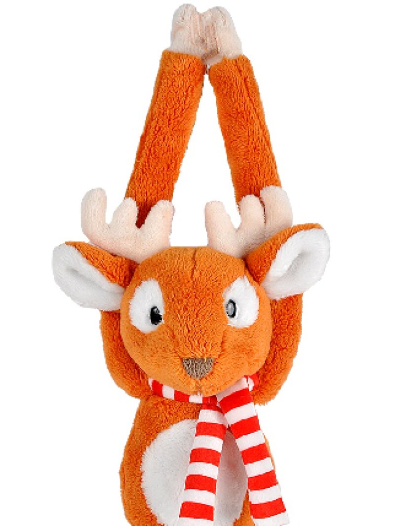 Cute & Cuddly Hanging Reindeer Christmas Plush Toy - 19cm — image 2