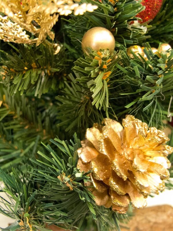 Decorated Pine Table Top Tree - 45cm