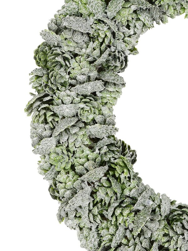 Decorative Natural Green Pine Cone Wreath - 32cm