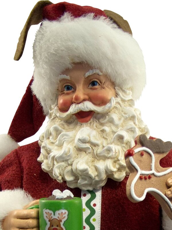 Decorative Santa With Reindeer Cookie Mug & Hat - 29cm — image 5