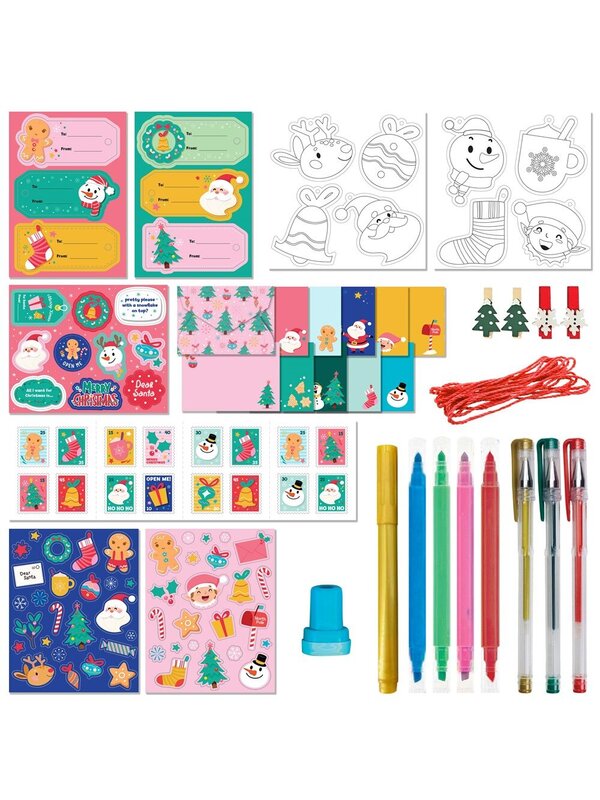 Deluxe Letters to Santa Stationery Activity Kit With Markers & Stickers — image 6
