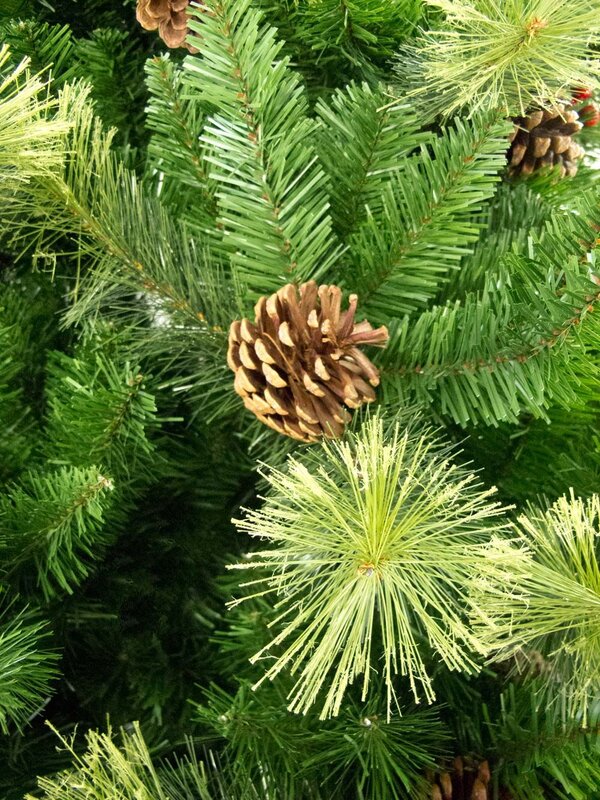 Douglas Fir Christmas Tree With Pine Cones & Red Berries - 2.3m — image 4