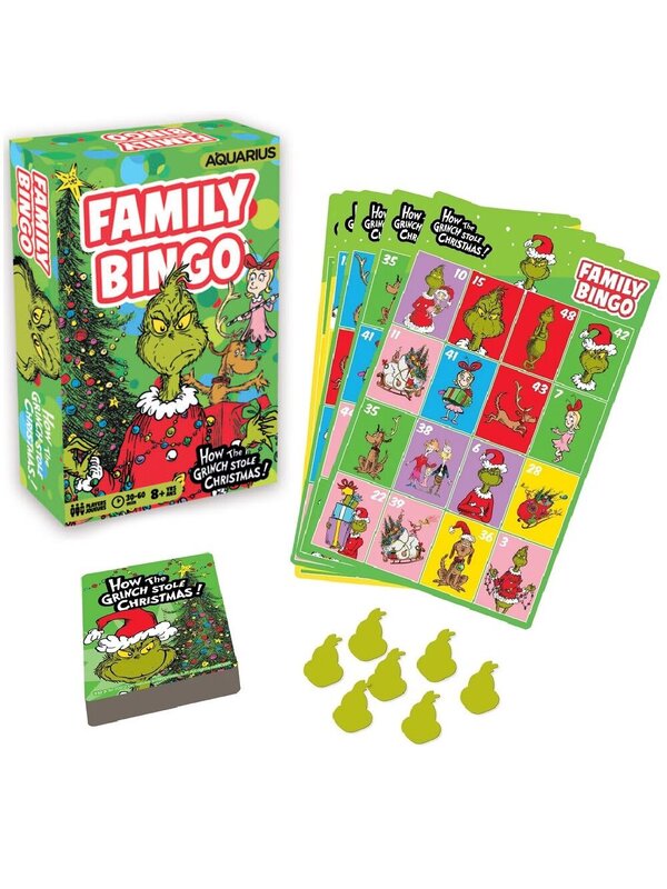 Dr. Seuss How The Grinch Stole Christmas! Family Bingo Game -  2 to 18 Players — image 2