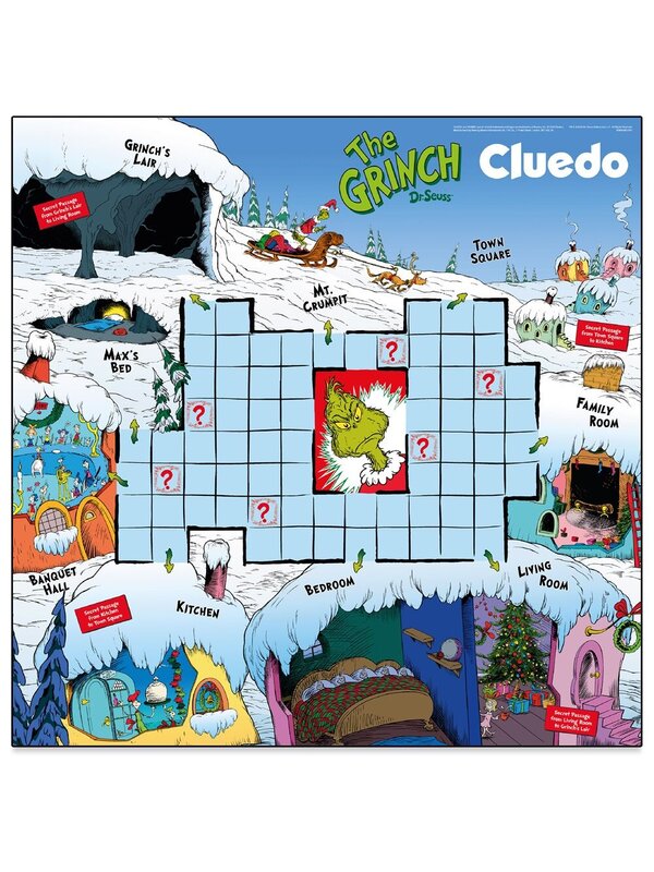Dr. Seuss The Grinch Cluedo Mystery Board Game | Official Whoville Edition — image 3