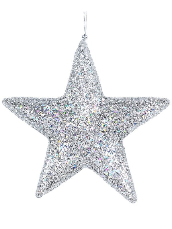 Dual Sided Champagne & Silver Star Whimsical Essential Ornament | 19cm — image 3