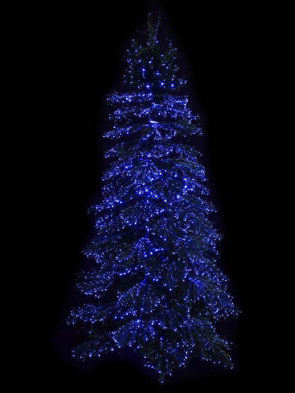 Dynamic Starry Night & Static Light Fibre Optic Tree - 1.8m