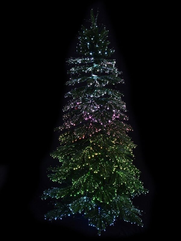 Dynamic Starry Night & Static Light Fibre Optic Tree - 1.8m