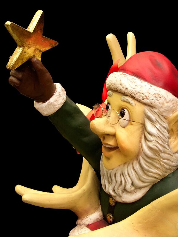 Elf & Funny Reindeer Christmas Decor - 1.5m