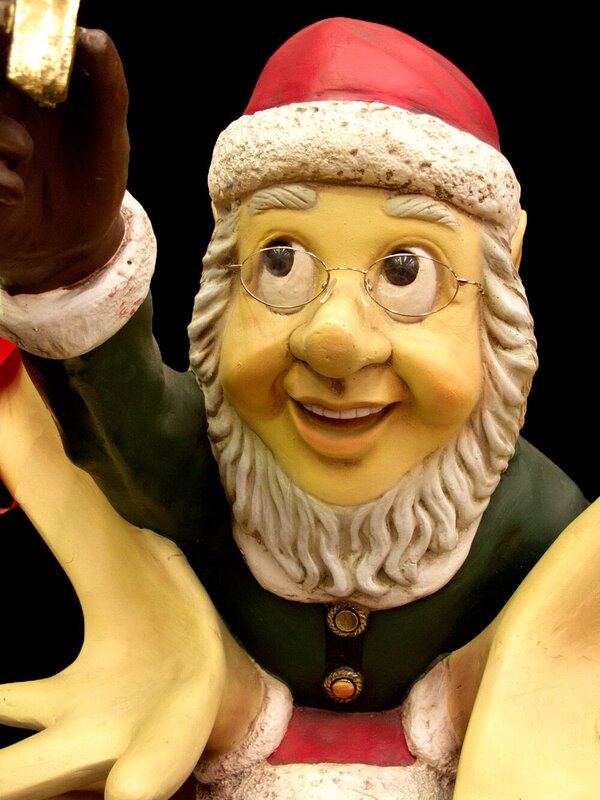 Elf & Funny Reindeer Christmas Decor - 1.5m