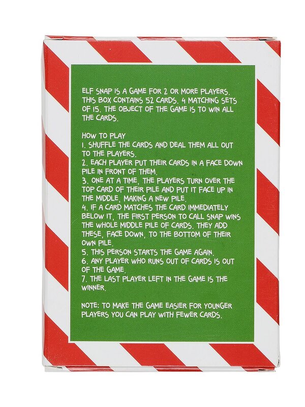 Elf Jumbo SNAP! Fun Matching Christmas Card Game - 2-8 Players — image 4