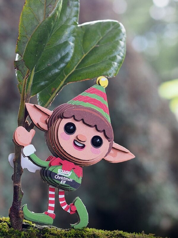 Eugy 3D Christmas Elf Puzzle #82 | Eco-Friendly DIY Model Kit — image 6