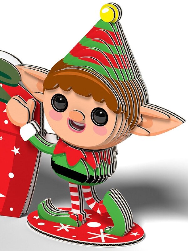 Eugy 3D Christmas Elf Puzzle #82 | Eco-Friendly DIY Model Kit — image 7