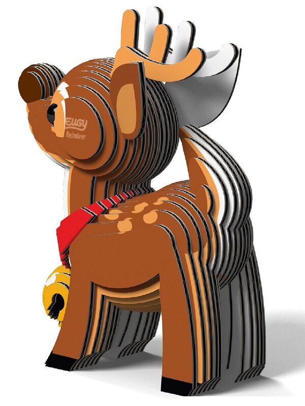 Eugy Cute Little Reindeer 3D Cardboard Model Kit Christmas Puzzle - #54 — image 2