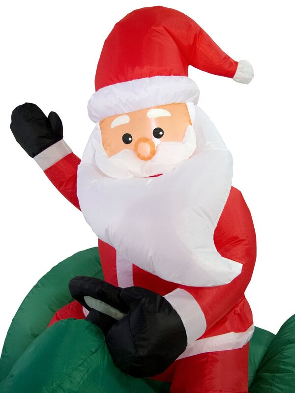 Farmer Santa Driving Tractor Illuminated Inflatable - 1.7m — image 8