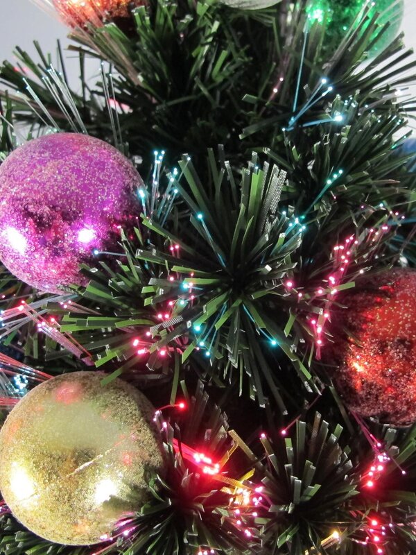 Fibre Optic Trees - With Bauble Decorations - 1.2m — image 9