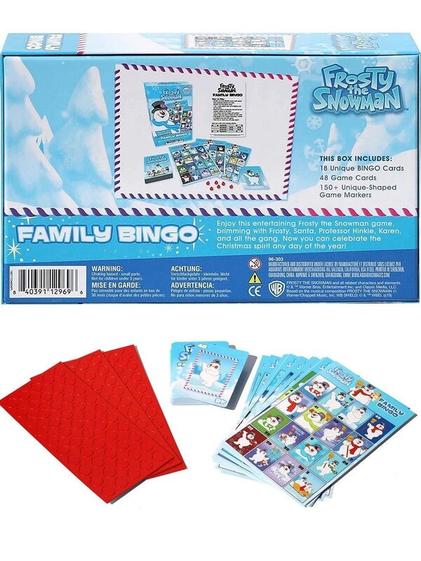 Frosty The Snowman Family Bingo Christmas Game -  2 to 18 Players — image 3