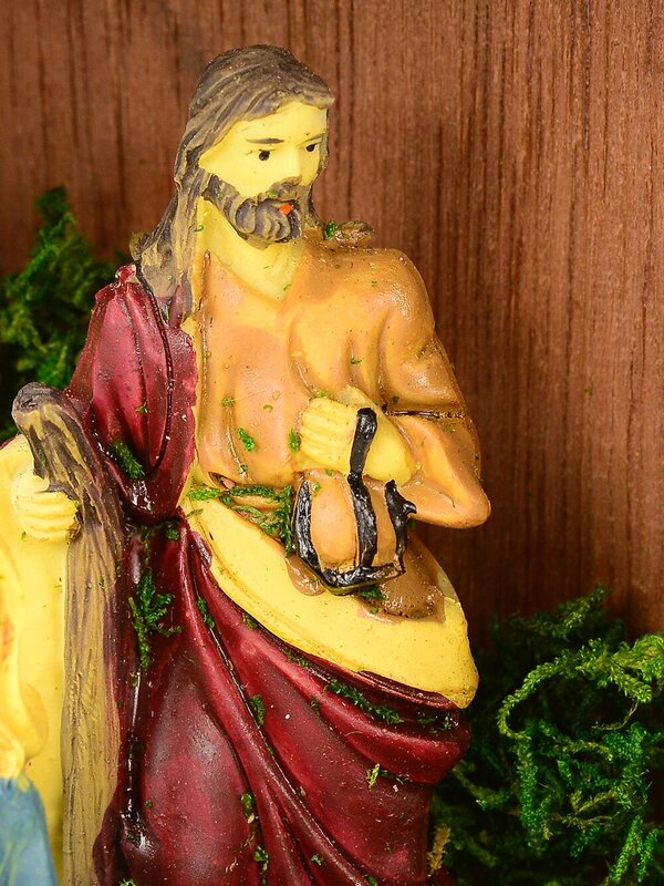 Full Stable Christmas Nativity Scene With Embedded Figurines - 30cm (stable) — image 4
