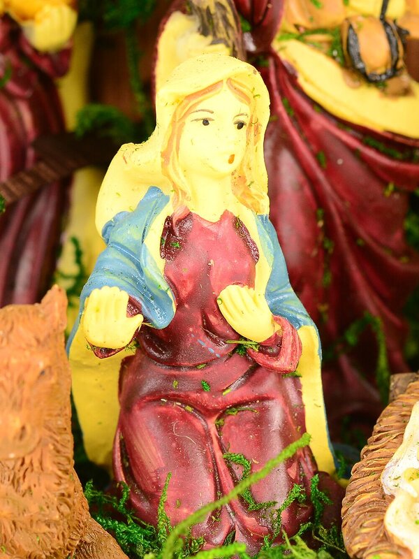 Full Stable Christmas Nativity Scene With Embedded Figurines - 30cm (stable) — image 3