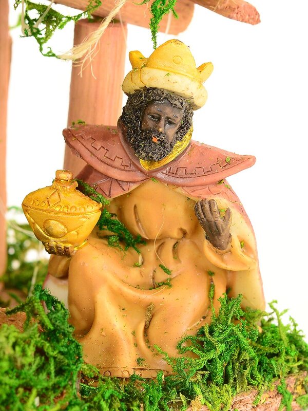 Full Stable Christmas Nativity Scene With Embedded Figurines - 30cm (stable) — image 5