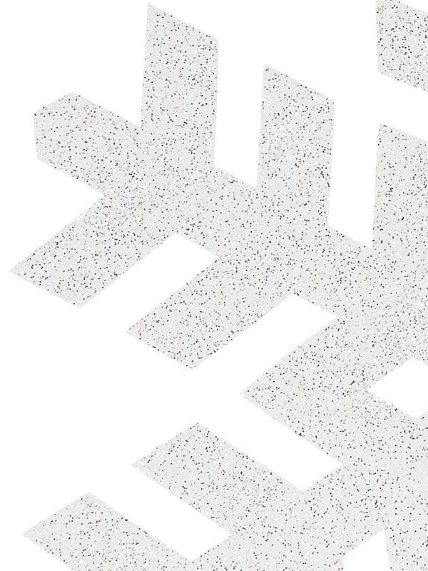 Glittered White Stellar Dendrite Large 2D Snowflake Display Decoration - 52cm — image 3