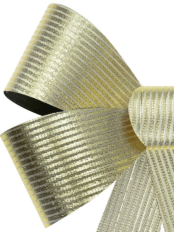 Gold Glitter Stripe Timeless Monumental Bow | 45cm — image 3