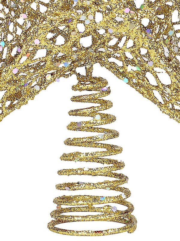 Gold Glitter Tree Topper - 30cm