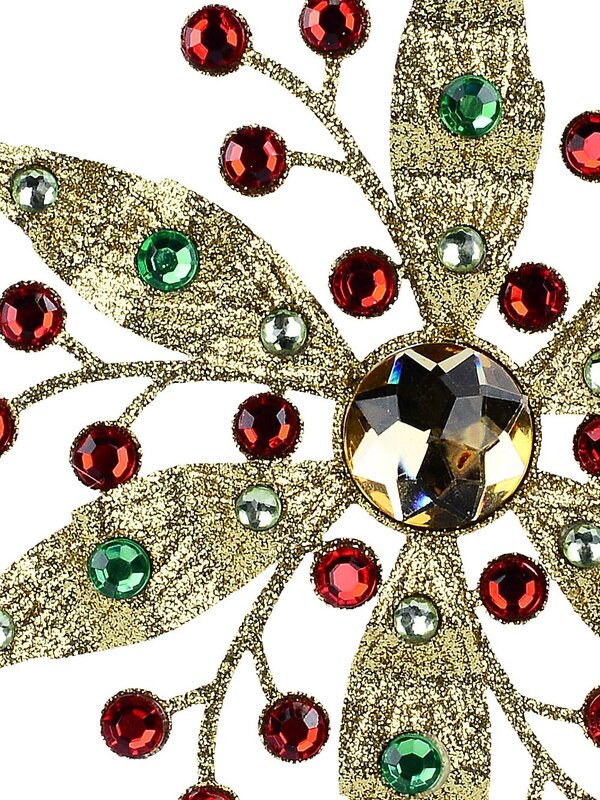 Gold Glittered Jewelled Radiant Floral Essential Ornament | 17cm — image 3